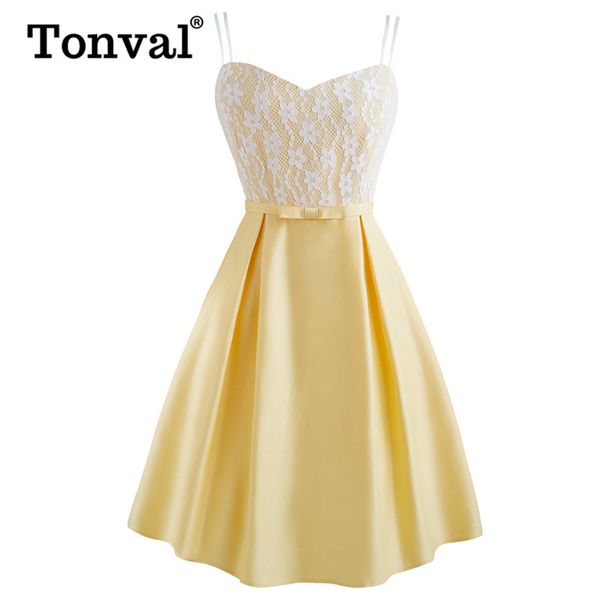 tonval double spaghetti straps yellow long midi dress women lace overlay bow front pleated pin up cute vintage dresses, Black;gray
tonval double spaghetti straps yellow long midi dress women lace overlay bow front pleated pin up cute vintage dresses, Black;gray