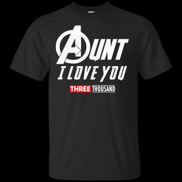 aunt i love you 3000 stark endgame new black navy t-shirt men women s