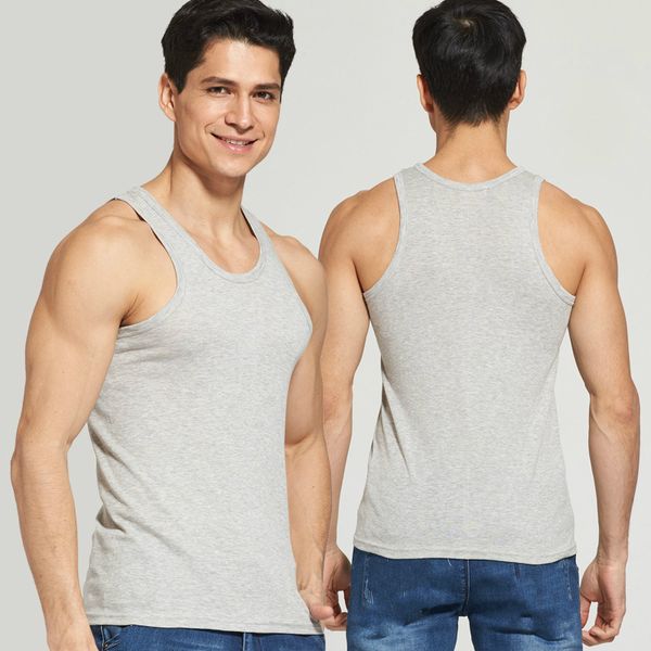 summer cotton grey tank men slim fit sports casual sleeveless tank fitness boys bodybuilding basic crop tee, White;black
summer cotton grey tank men slim fit sports casual sleeveless tank fitness boys bodybuilding basic crop tee, White;black