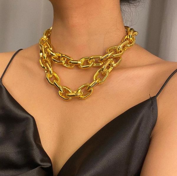 punk thicken choker necklace layerd gold color men cuban link chain chunky goth necklace for women fashion collar jewelry, Golden;silver
punk thicken choker necklace layerd gold color men cuban link chain chunky goth necklace for women fashion collar jewelry, Golden;silver