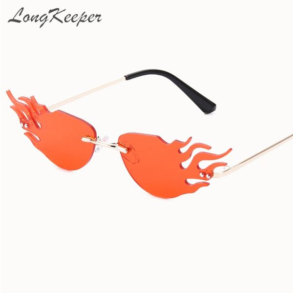 longkeeper rimless cat eye sunglasses woman fish shades sun glasses party beach eyewear uv400 female lentes de sol mujer, White;black 
longkeeper rimless cat eye sunglasses woman fish shades sun glasses party beach eyewear uv400 female lentes de sol mujer, White;black