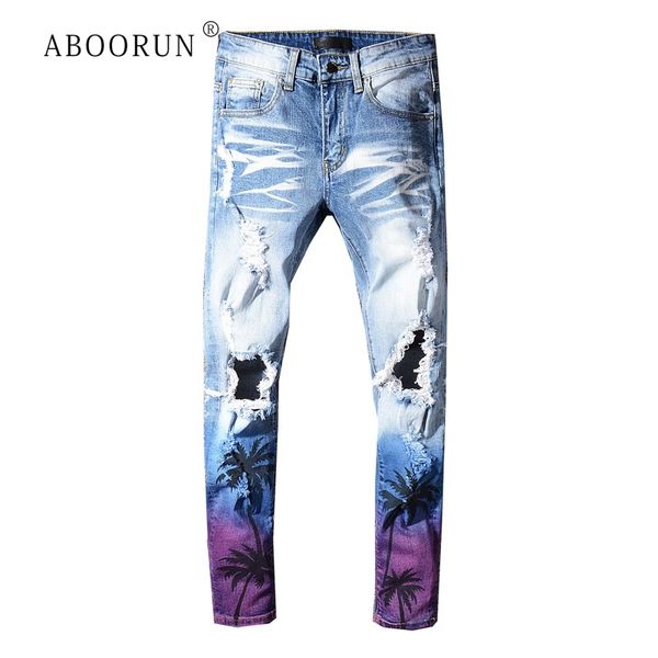aboorun мужская gradient кокосовое деревья печатный джинсы синий сломал hole джинсы cotton stretch джинсовые брюки, Blue
aboorun мужская gradient кокосовое деревья печатный джинсы синий сломал hole джинсы cotton stretch джинсовые брюки, Blue