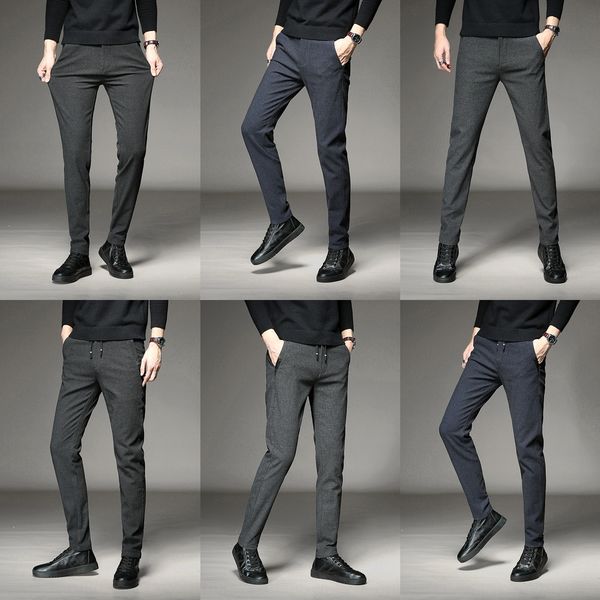 2020 autumn and winter men's casual casual fashion business slim elastic thickened lace-up pants men's fashion pants snngp, Blue
2020 autumn and winter men's casual casual fashion business slim elastic thickened lace-up pants men's fashion pants snngp, Blue