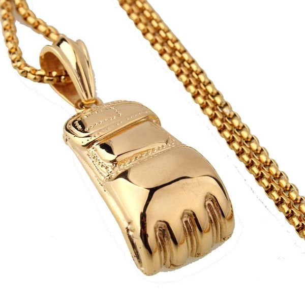 Men Women Punk Stainless Steel Boxing Glove Chain Pendant Necklace Factory Sale Fashion Hip Hop Jewelry
Men Women Punk Stainless Steel Boxing Glove Chain Pendant Necklace Factory Sale Fashion Hip Hop Jewelry