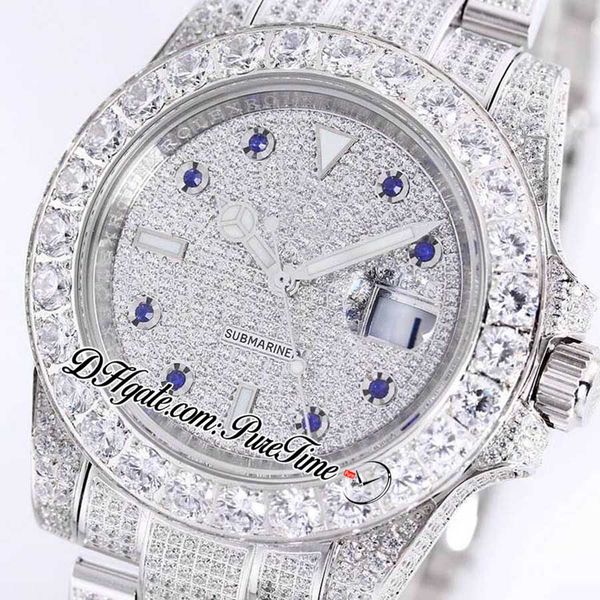new twf a2813 automatic full paved diamonds blue gem markers mens watch 116610 edition diamond stainless steel bracelet 2020 puretime, Slivery;brown
new twf a2813 automatic full paved diamonds blue gem markers mens watch 116610 edition diamond stainless steel bracelet 2020 puretime, Slivery;brown