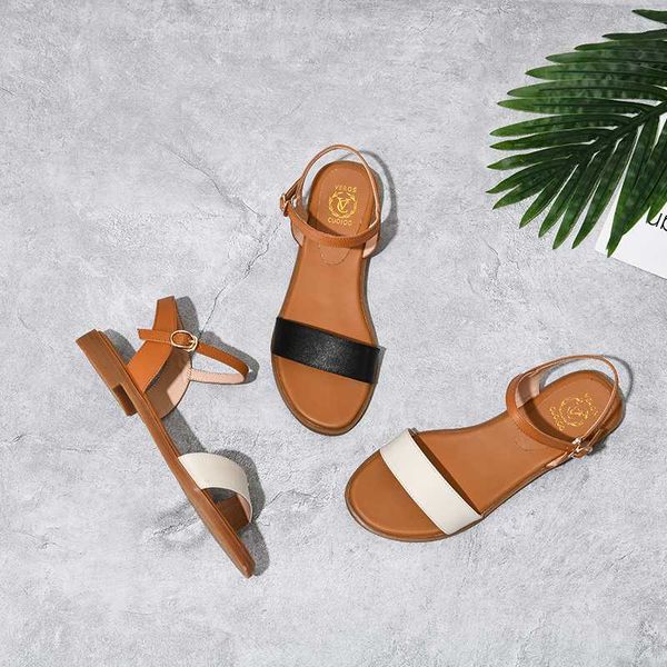 meotina women shoes flat sandals natural genuine leather buckle square heel shoes cow leather sandals female 2020 big size 43, Black
meotina women shoes flat sandals natural genuine leather buckle square heel shoes cow leather sandals female 2020 big size 43, Black