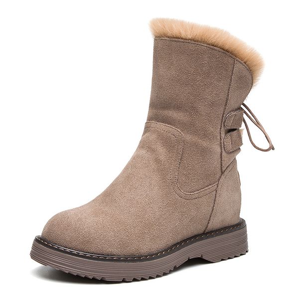 swonco winter increased wedge shoes women snow boots leather back lace up 2020 new female ankle boots platform cotton snow shoes, Black
swonco winter increased wedge shoes women snow boots leather back lace up 2020 new female ankle boots platform cotton snow shoes, Black