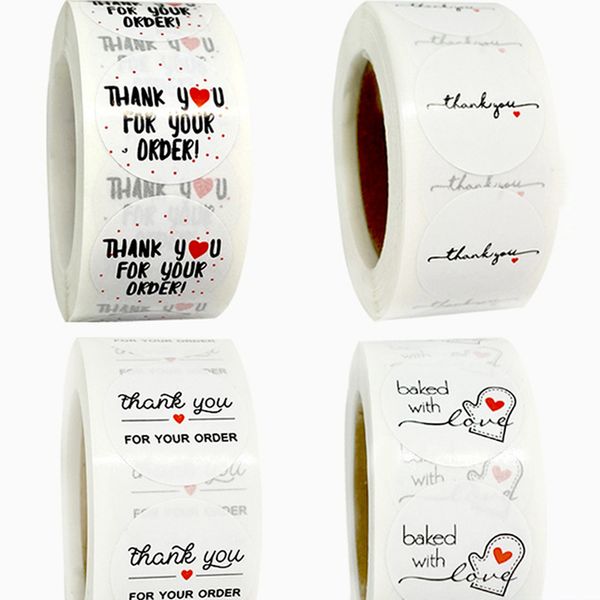 500 sheets/roll round white thank you sticker diy handmade wedding sticker with love label party gift box packaging decoration
500 sheets/roll round white thank you sticker diy handmade wedding sticker with love label party gift box packaging decoration