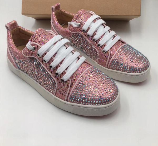 popular new designer sneakers red bottom shoe low cut suede spike shoes for men and women shoes party wedding crystal leather sneakers, Black
popular new designer sneakers red bottom shoe low cut suede spike shoes for men and women shoes party wedding crystal leather sneakers, Black