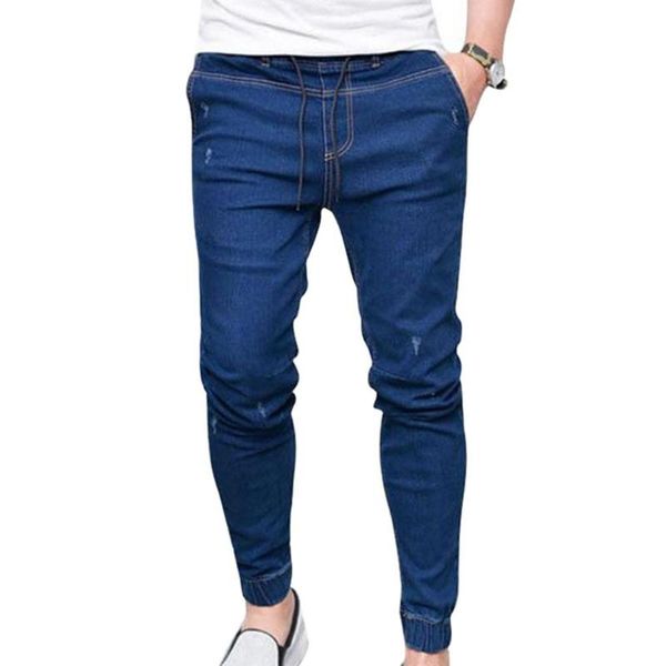 men's jeans plus size men jogger skinny pants elastic waist pencil denim trousers clothing, Blue
men's jeans plus size men jogger skinny pants elastic waist pencil denim trousers clothing, Blue