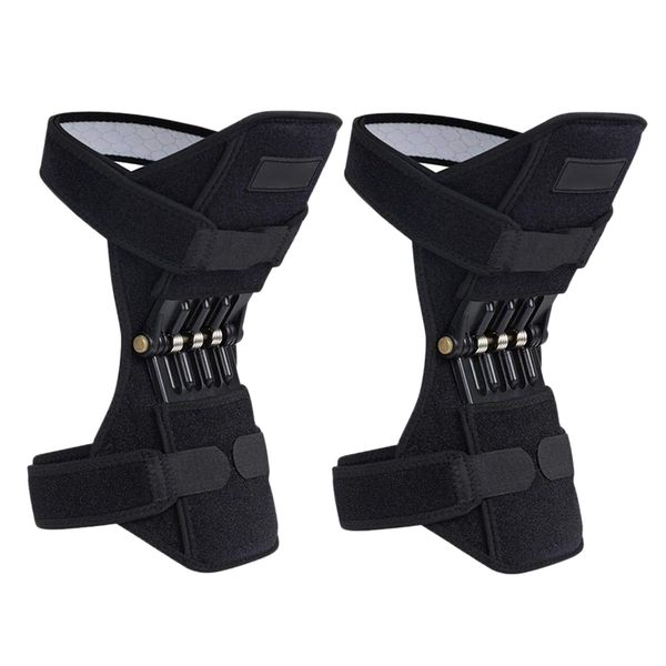 1 pair sport spring knee joint protection knee pad massager tools mountain climbing running, Black;gray
1 pair sport spring knee joint protection knee pad massager tools mountain climbing running, Black;gray