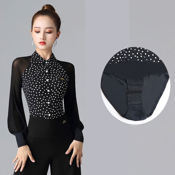 stage wear shirt collar long-sleeved waltz blouse women modern dance clothes ballroom latin leotard, Black;red
stage wear shirt collar long-sleeved waltz blouse women modern dance clothes ballroom latin leotard, Black;red