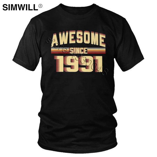 cool awesome since 1991 t-shirt men's printed eco cotton t shirt o-neck short sleeved vintage 29 years old birthday tee gift
cool awesome since 1991 t-shirt men's printed eco cotton t shirt o-neck short sleeved vintage 29 years old birthday tee gift