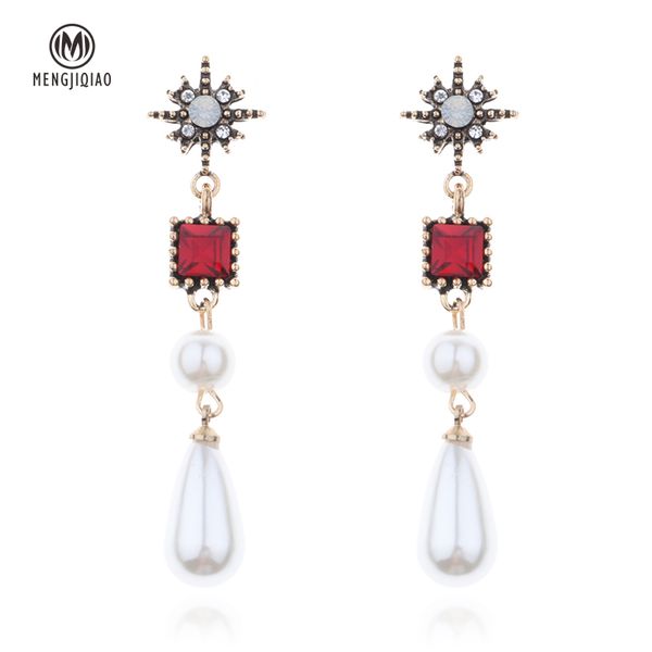 mengjiqiao 2020 new vintage simulated pearl pendant long earrings for women rhinestone star square crystal dangle pendientes, Silver
mengjiqiao 2020 new vintage simulated pearl pendant long earrings for women rhinestone star square crystal dangle pendientes, Silver
