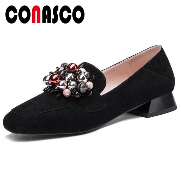 conasco suede leather women low heels string bead decoration pumps spring summer shallowed shoes woman shoes, Black
conasco suede leather women low heels string bead decoration pumps spring summer shallowed shoes woman shoes, Black