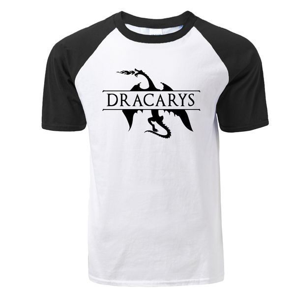 dracarys t-shirt dragon camiseta dracarys funny raglan t-shirt men summer new casual raglan tshirt harajuku streetwear t shirt