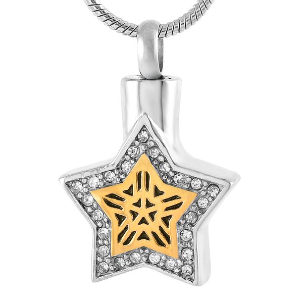 ijd9213 stainless steel color shiny star keepsake pendant for ashes urn necklace for waterproof memorial jewelry, Silver
ijd9213 stainless steel color shiny star keepsake pendant for ashes urn necklace for waterproof memorial jewelry, Silver
