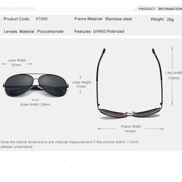 oley d22 brand sunglasses men polarized fashion classic pilot sun glasses fishing driving goggles shades for men/wome 55g9, White;black
oley d22 brand sunglasses men polarized fashion classic pilot sun glasses fishing driving goggles shades for men/wome 55g9, White;black