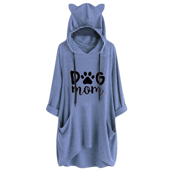 dog mom hoodie womens kawaii cat ears hooded sweatshirt casual loose long sleeve pockets irregular blouse pullover moleton, Black
dog mom hoodie womens kawaii cat ears hooded sweatshirt casual loose long sleeve pockets irregular blouse pullover moleton, Black