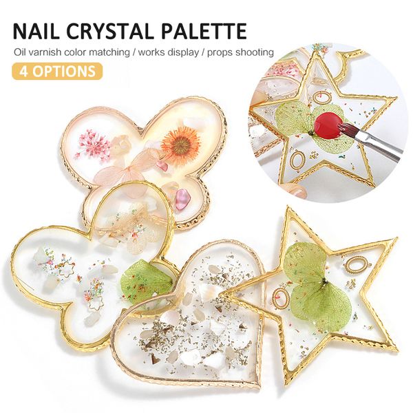 nail art decorations 4 colors multi-functional agate palette painting piece display board diy decoration tool drop, Silver;gold
nail art decorations 4 colors multi-functional agate palette painting piece display board diy decoration tool drop, Silver;gold