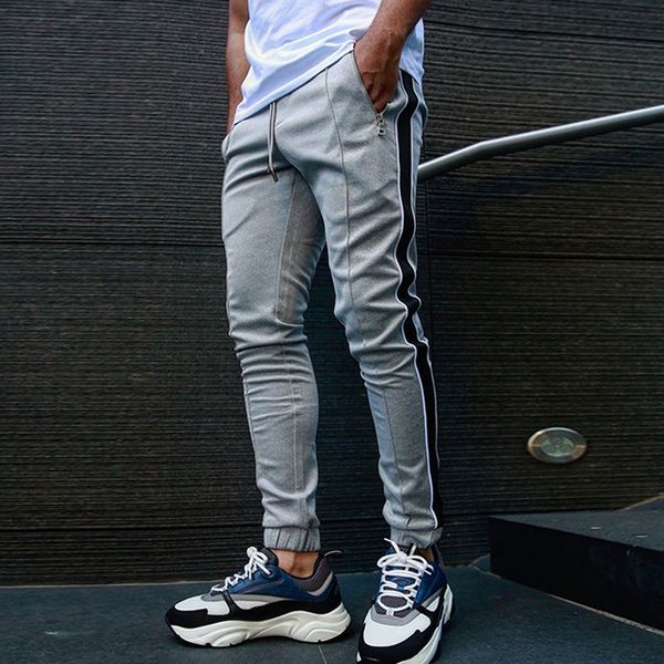 men's pants mens joggers stripe causal skinny sweatpants trousers fitness tracksuit bottom streetwear male track, Black
men's pants mens joggers stripe causal skinny sweatpants trousers fitness tracksuit bottom streetwear male track, Black