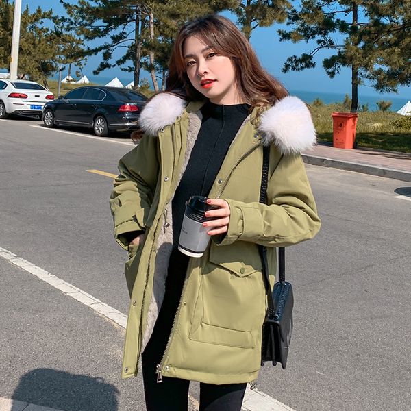 woman winter coats and jackets 2020 new warm fur collar jacket fashion short hooded parka coat winter jacket women, Black
woman winter coats and jackets 2020 new warm fur collar jacket fashion short hooded parka coat winter jacket women, Black