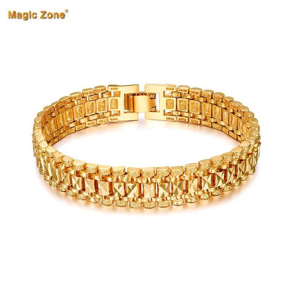 male bracelet women jewelry 12mm pulseira masculine trendy gold color chunky chain link bracelet wholesale bileklik for man p166, Black
male bracelet women jewelry 12mm pulseira masculine trendy gold color chunky chain link bracelet wholesale bileklik for man p166, Black