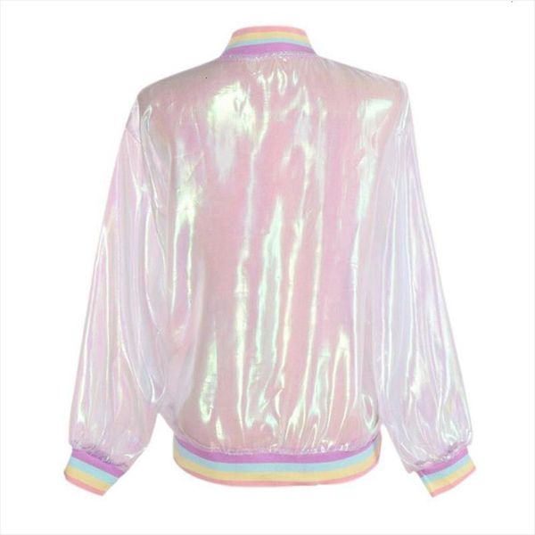 women jacket sunscreen laser rainbow symphony hologram light girl coat iridescent transparent bomber jacket sunproof drop shipping, Black;brown
women jacket sunscreen laser rainbow symphony hologram light girl coat iridescent transparent bomber jacket sunproof drop shipping, Black;brown