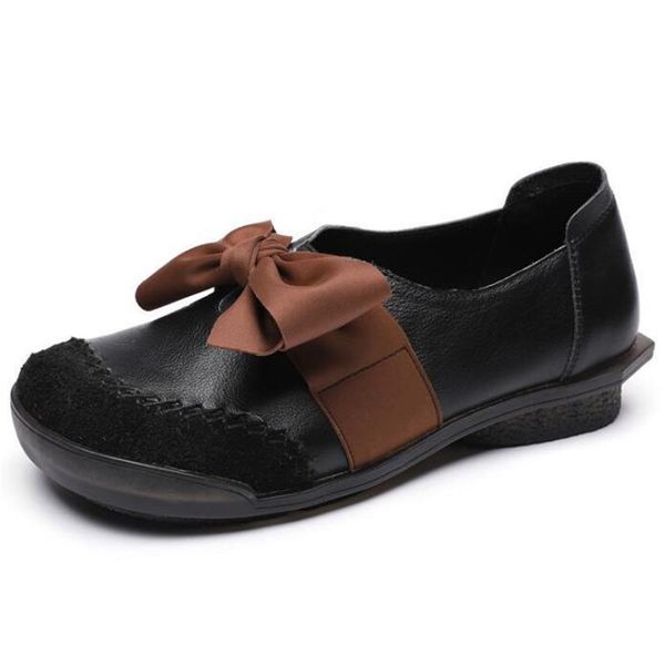 2020 new cowhide spring shoes retro style elegant bow women leather shoes flat soft comfort fashion women flats, Black 
2020 new cowhide spring shoes retro style elegant bow women leather shoes flat soft comfort fashion women flats, Black