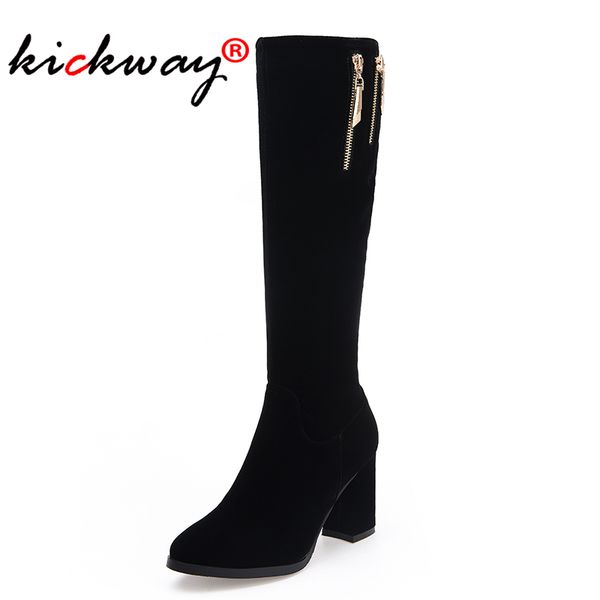 boots women knee high fashion suede leather heels black zipper winter for round toe female booties large size 10 43
boots women knee high fashion suede leather heels black zipper winter for round toe female booties large size 10 43