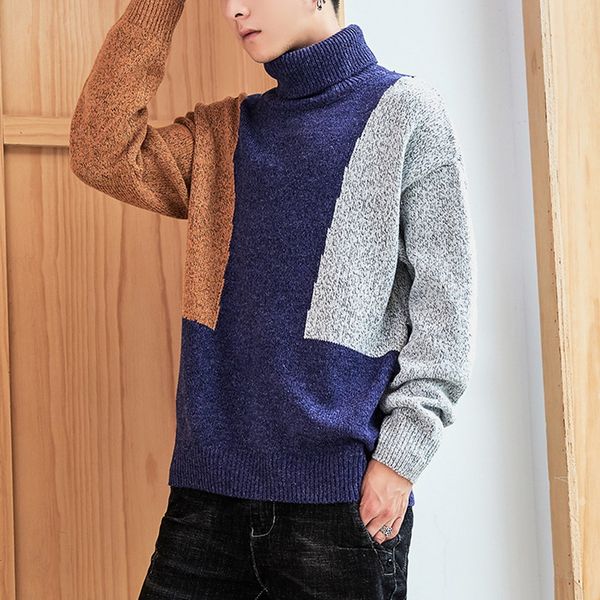 men's sweaters oversized turtleneck sweater men knitted pullovers 2021 color patchwork man autumn winter clothes plus size pull homme, White;black
men's sweaters oversized turtleneck sweater men knitted pullovers 2021 color patchwork man autumn winter clothes plus size pull homme, White;black