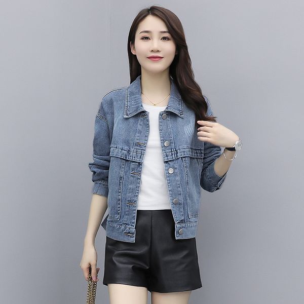 women's jackets spring loose harajuku denim jacket frayed letter embroidery blue jaqueta jeans feminina autumn bomber women jean, Black;brown
women's jackets spring loose harajuku denim jacket frayed letter embroidery blue jaqueta jeans feminina autumn bomber women jean, Black;brown
