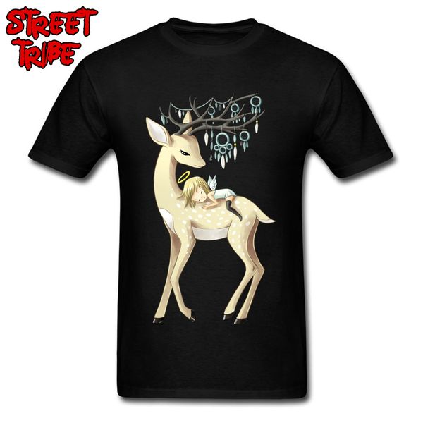street tshirt dream guide men t-shirt deer and angel summer clothes fall short sleeve o neck all cotton tees ing
street tshirt dream guide men t-shirt deer and angel summer clothes fall short sleeve o neck all cotton tees ing