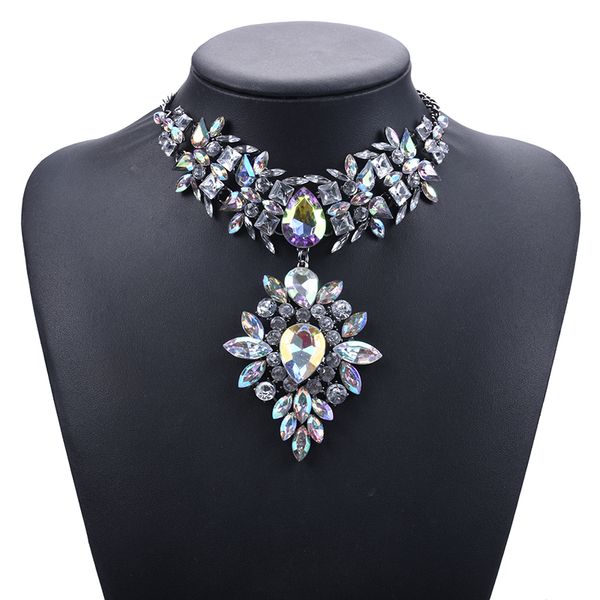 large collar choker necklace women unique starburst crystal flower pendants necklaces jewelry maxi big chunky statement necklace, Golden;silver
large collar choker necklace women unique starburst crystal flower pendants necklaces jewelry maxi big chunky statement necklace, Golden;silver