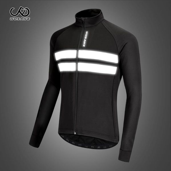 wosaw winter reflective men's cycling jacket mountain bike ultralight jersey long waterproof mtb jacket bicycle windbreaker, Black;red
wosaw winter reflective men's cycling jacket mountain bike ultralight jersey long waterproof mtb jacket bicycle windbreaker, Black;red