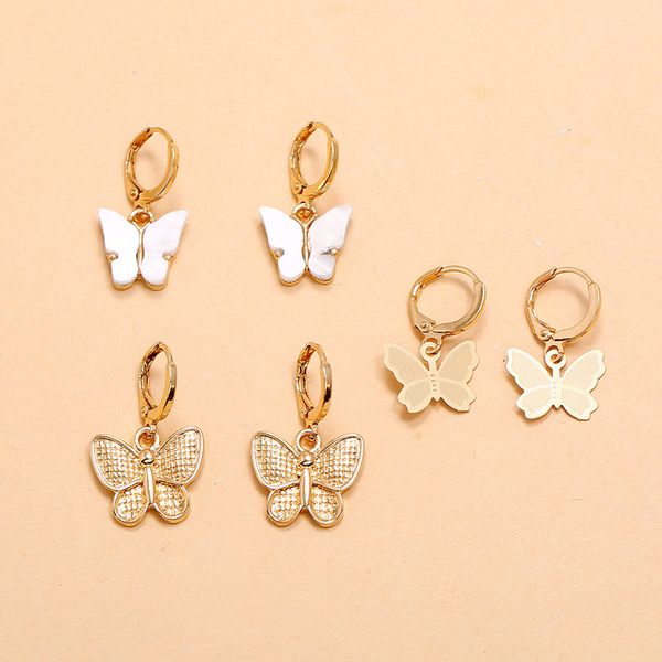 earrings jewelry fashion new alloy set earrings simple retro trend forest cold and pink wind butterfly 3-piece eh037, Golden;silver
earrings jewelry fashion new alloy set earrings simple retro trend forest cold and pink wind butterfly 3-piece eh037, Golden;silver
