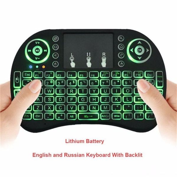 kebidumei i8 keyboard backlit english russian air mouse 2.4ghz wireless keyboard touchpad handheld for android x96 tv box
kebidumei i8 keyboard backlit english russian air mouse 2.4ghz wireless keyboard touchpad handheld for android x96 tv box