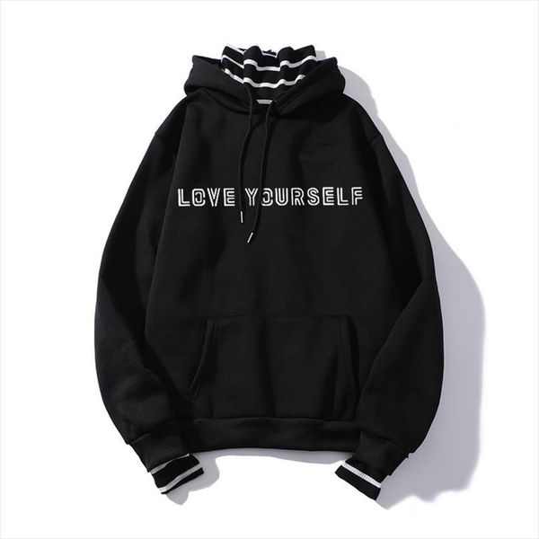 100% new hoodie kpop bangtan boys love yourself hoodies streetwear spring hoodies women hooded pullover tracksuit, Black
100% new hoodie kpop bangtan boys love yourself hoodies streetwear spring hoodies women hooded pullover tracksuit, Black