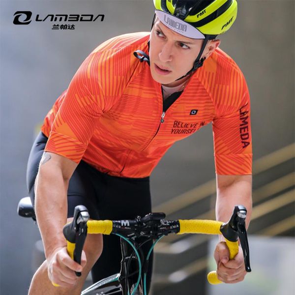 racing jackets 2021 summer lambda cycling jersey men's shirt sleeve mtb road bicycle clothes ropa ciclismo short bike, Black;red
racing jackets 2021 summer lambda cycling jersey men's shirt sleeve mtb road bicycle clothes ropa ciclismo short bike, Black;red