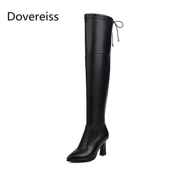 dovereiss fashion women's shoes winter elegant silver brown stilettos heels ladies boots over the knee boots mature 31-46, Black
dovereiss fashion women's shoes winter elegant silver brown stilettos heels ladies boots over the knee boots mature 31-46, Black