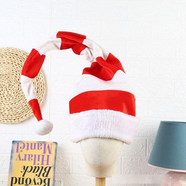 30*90cm red white striped long christmas santa claus plush hat new year decoration festive party supplies
30*90cm red white striped long christmas santa claus plush hat new year decoration festive party supplies