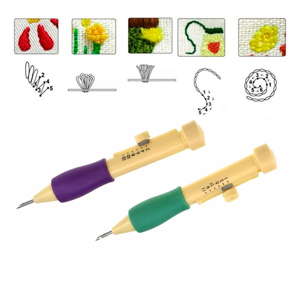 sewing notions & tools magic embroidery pen punch needle set 3 needles 2 threaders craft diy knitting tool kit for, Black
sewing notions & tools magic embroidery pen punch needle set 3 needles 2 threaders craft diy knitting tool kit for, Black