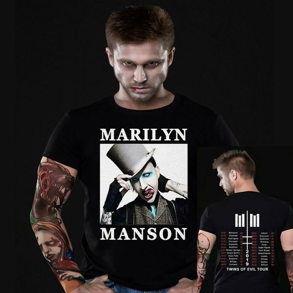 мэрилин мэнсон и роб зомби twins of evil tour 2020 футболка размер мужчины черный новый смешной марка одежда верхняя тройник
мэрилин мэнсон и роб зомби twins of evil tour 2020 футболка размер мужчины черный новый смешной марка одежда верхняя тройник