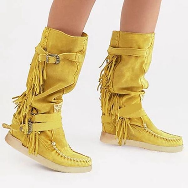vogue autumn winter women boots tassel boots female ladies height increased low heel shoes lady mid calf slip on high, Black
vogue autumn winter women boots tassel boots female ladies height increased low heel shoes lady mid calf slip on high, Black