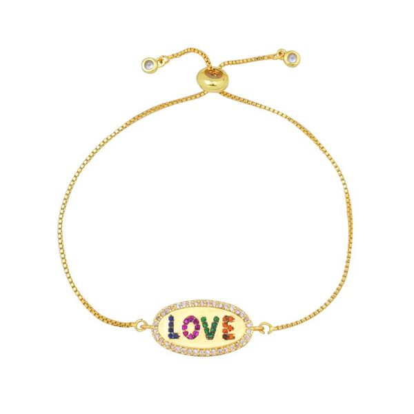 gold filled love letter bracelet cz oval oui charm bracelet rainbow women jewelry pulsera angel wing adjustable wrist, Golden;silver
gold filled love letter bracelet cz oval oui charm bracelet rainbow women jewelry pulsera angel wing adjustable wrist, Golden;silver