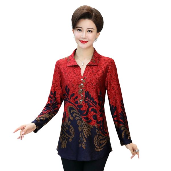 women's t-shirt spring autumn plus size 5xl flower women t shirt fashion elegant mother clothing long sleeve tee femme slim pullover, White
women's t-shirt spring autumn plus size 5xl flower women t shirt fashion elegant mother clothing long sleeve tee femme slim pullover, White