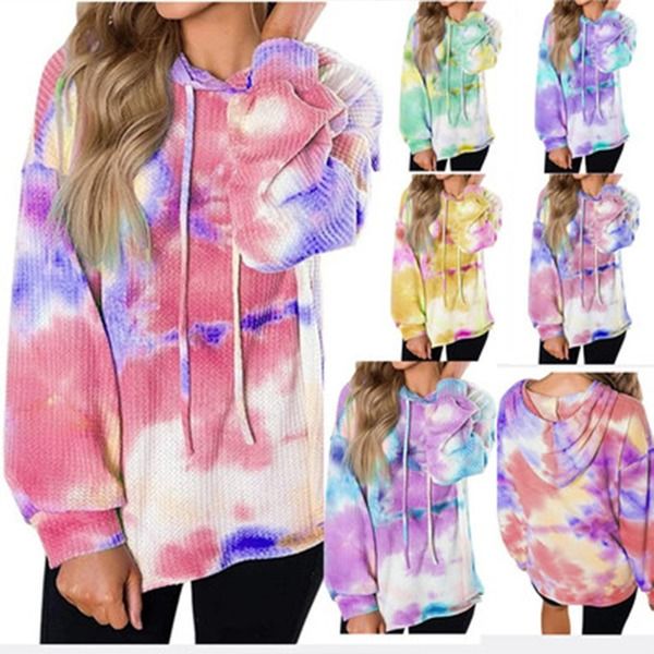 2020 cross border autumn / winter new women's clothes popular hooded long sleeve waffle geza dyed sweater, White
2020 cross border autumn / winter new women's clothes popular hooded long sleeve waffle geza dyed sweater, White