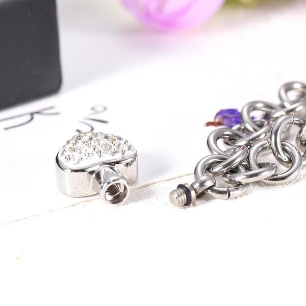 x062 new arriving link chain cremation bracelet heart charm mini cremation urn for loved one's ashes keepsake stainless steel, Silver
x062 new arriving link chain cremation bracelet heart charm mini cremation urn for loved one's ashes keepsake stainless steel, Silver