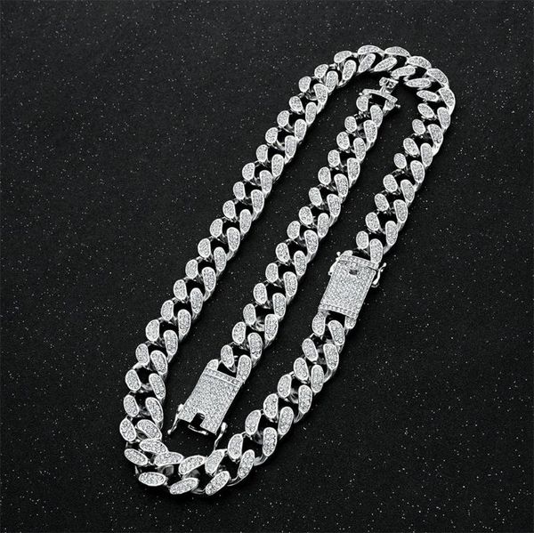 chains 2cm men hip hop iced out gold silver color crystal rhinestones clasp miami cuban link chain necklaces bracelet
chains 2cm men hip hop iced out gold silver color crystal rhinestones clasp miami cuban link chain necklaces bracelet
