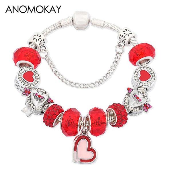 charm bracelets anomokay romantic red love arrow heart charms bracelet for women girl gift cute crystal bead pulseiras mujer, Golden;silver
charm bracelets anomokay romantic red love arrow heart charms bracelet for women girl gift cute crystal bead pulseiras mujer, Golden;silver